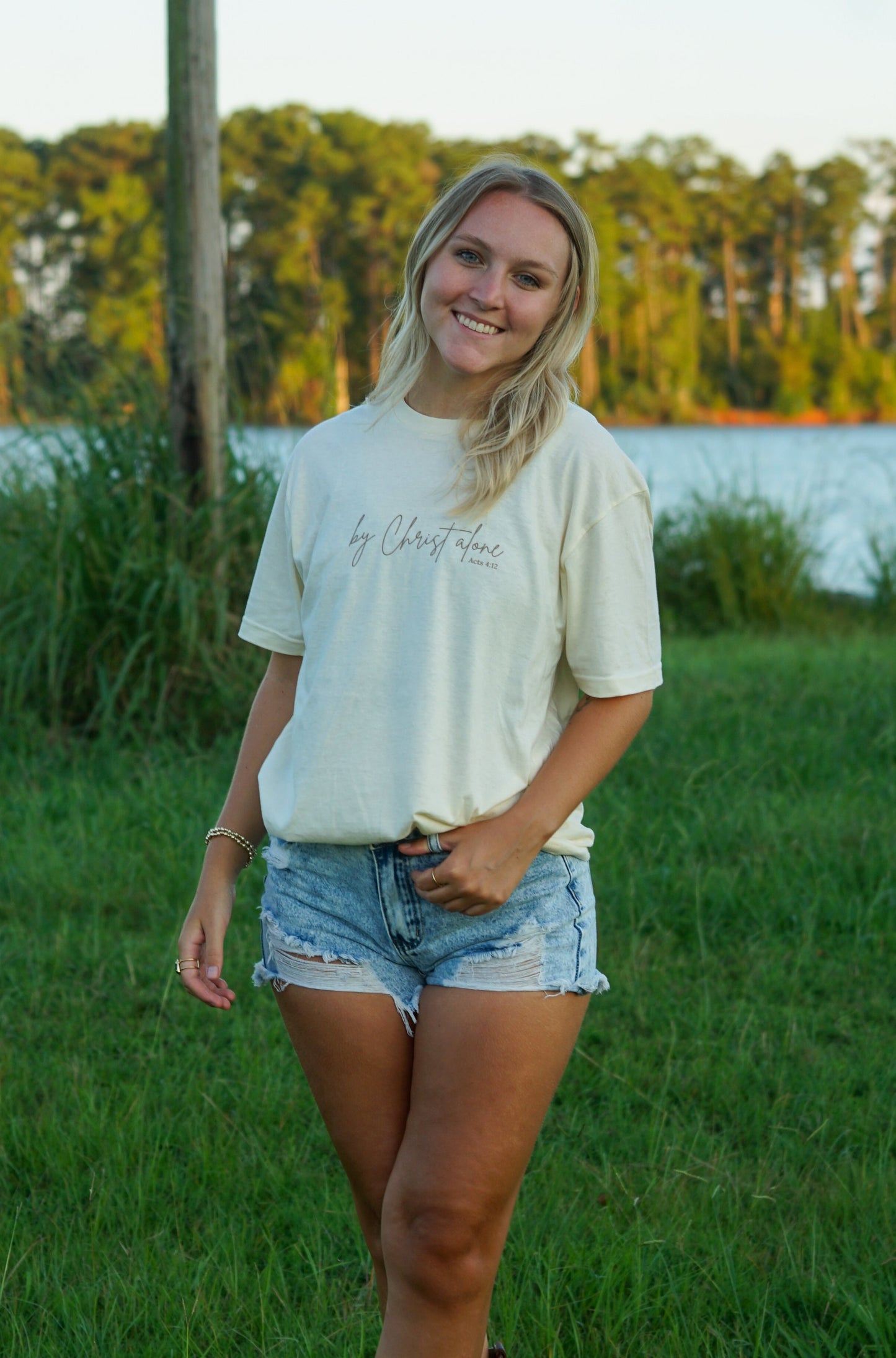 "By Christ Alone" tee - Acts 4:12