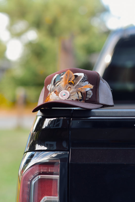 "Copper Ridge" Feathered Trucker